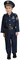The Costume Center Blue and Gold Toddler Police Halloween Costume